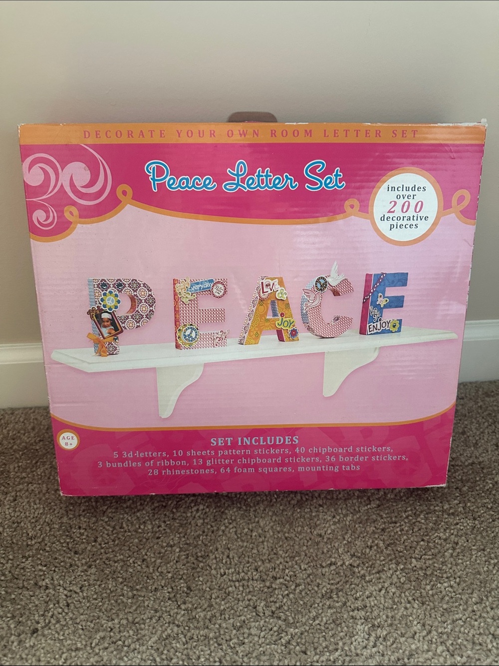 Brand new never used peace letter sign craft kit